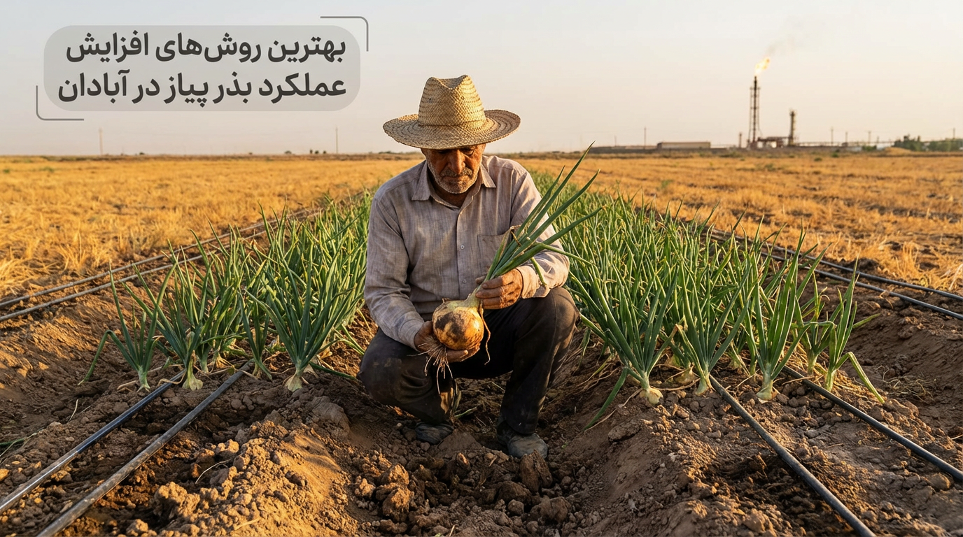 بهترین روش‌های افزایش عملکرد بذر پیاز در آبادان