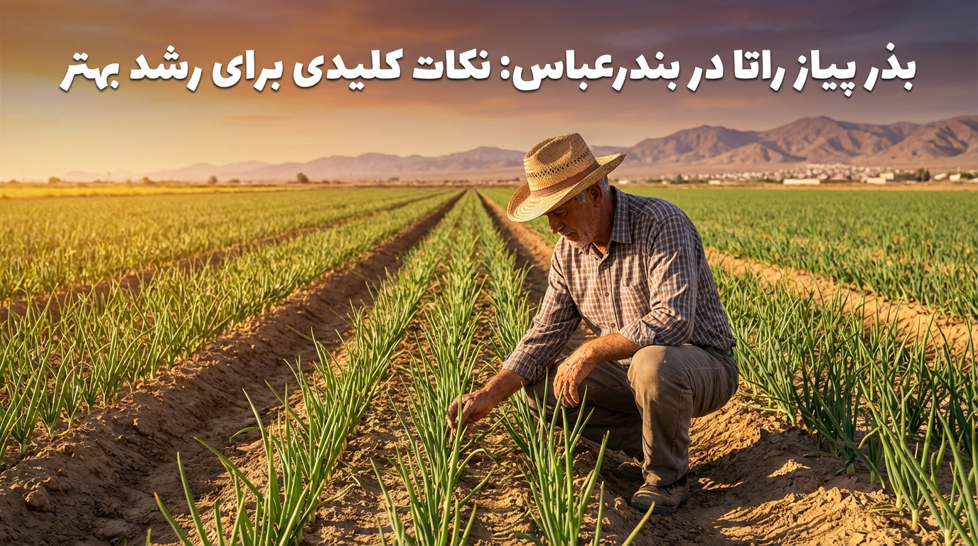 بذر پیاز راتا در بندرعباس: 5 نکته کلیدی برای رشد بهتر