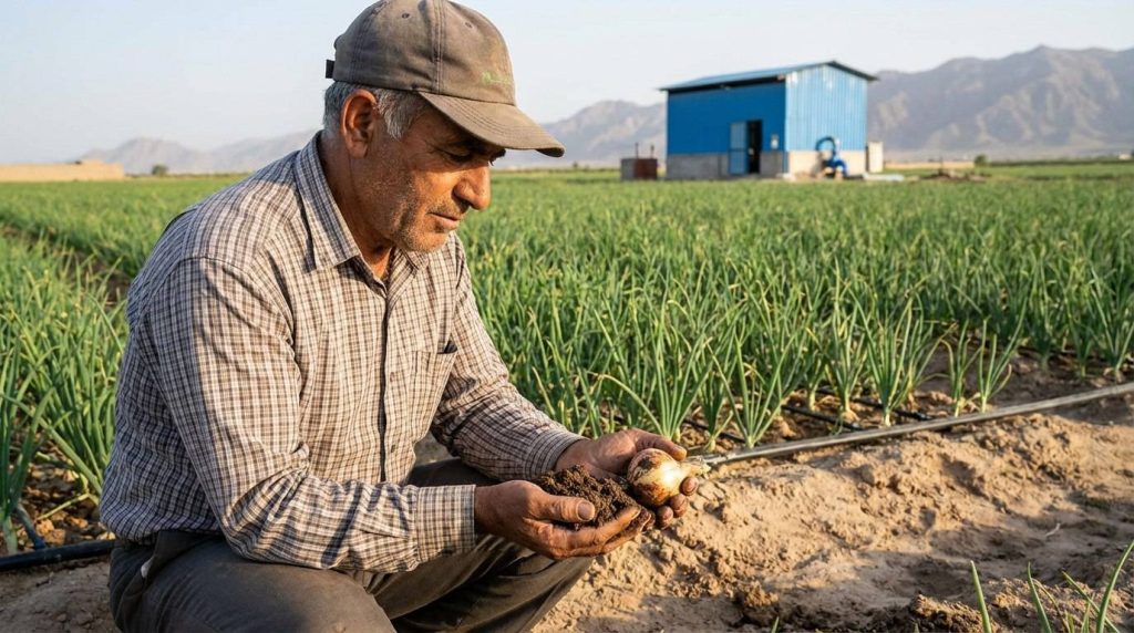 مقایسه بذر پیاز سنا، مانا و نورا برای کشاورزان جیرفت