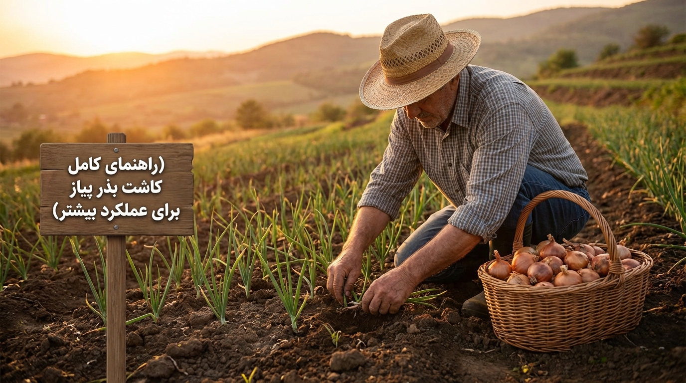 راهنمای کامل کاشت بذر پیاز با عملکرد بالا 3 راهنمای کامل کاشت بذر پیاز با عملکرد بالا