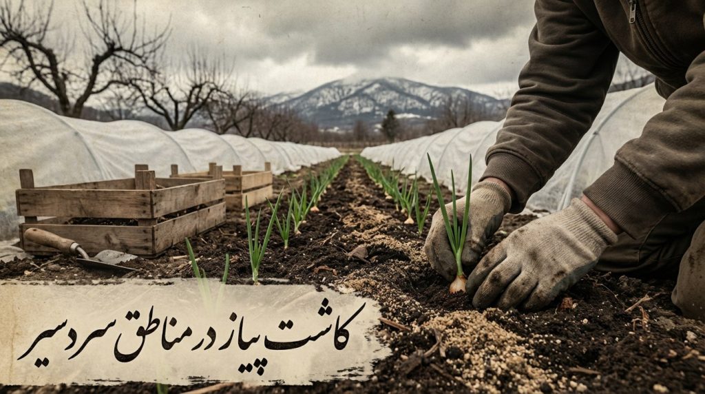 راهنمای جامع تفاوت کاشت بذر پیاز در زمین‌های سردسیر و گرمسیر