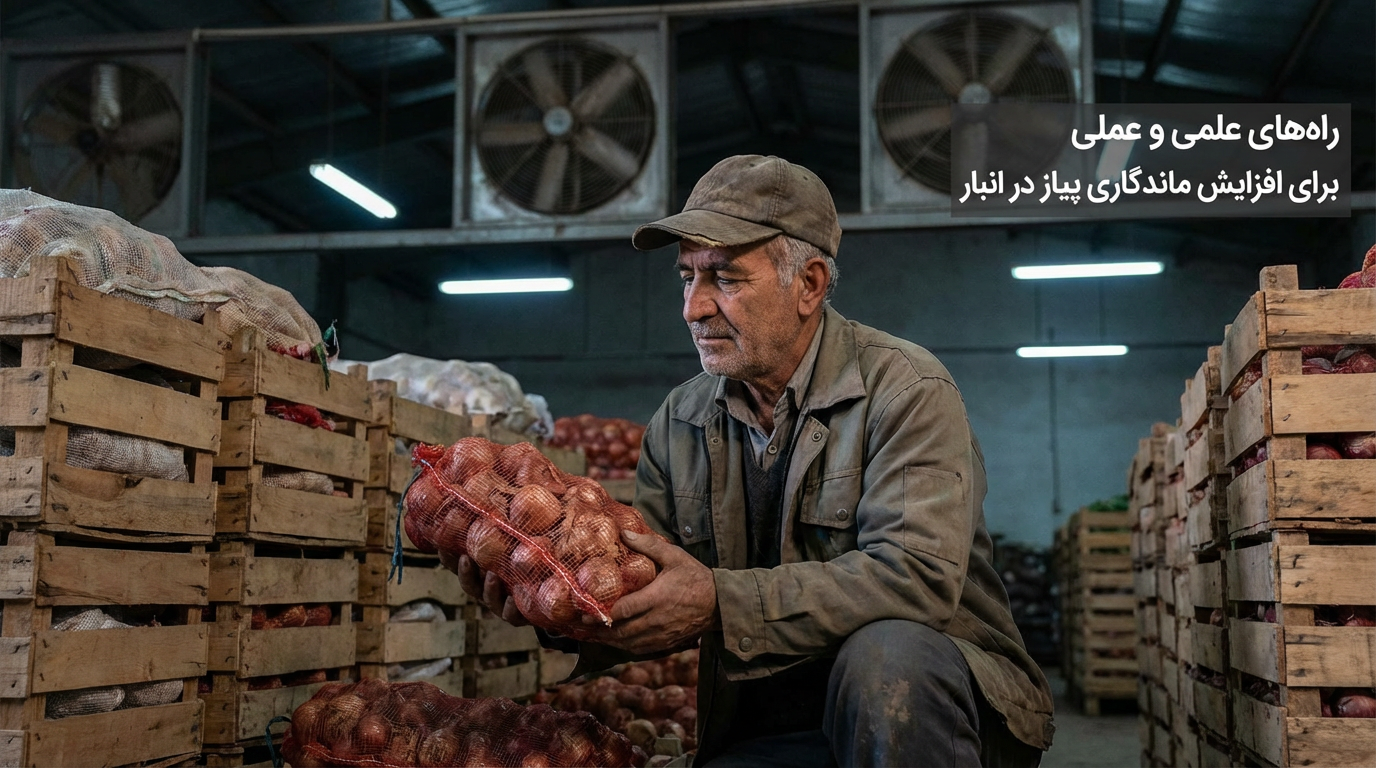 راه‌های علمی و عملی افزایش ماندگاری پیاز در انبار